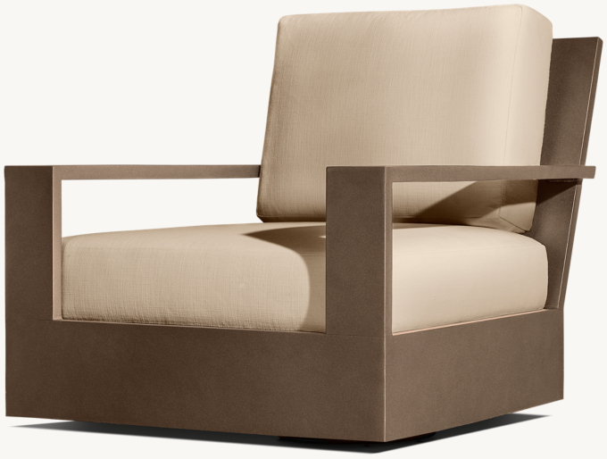 Belvedere Aluminum Swivel Lounge Chair