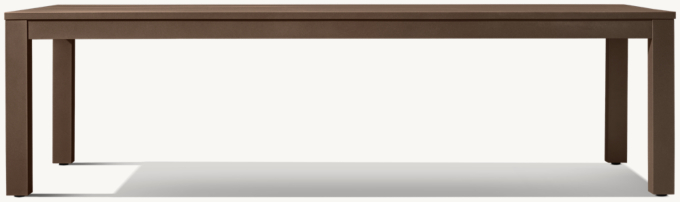 Belvedere Aluminum Rectangular Dining Table