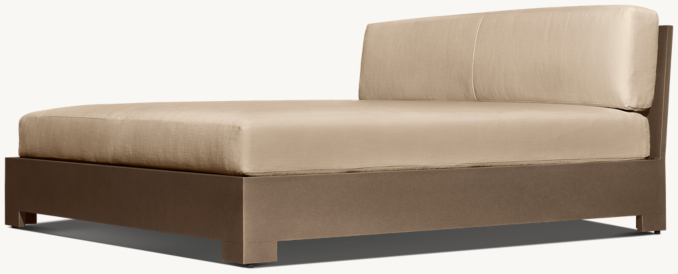Three Quarter view of Belvedere Aluminum Daybed 