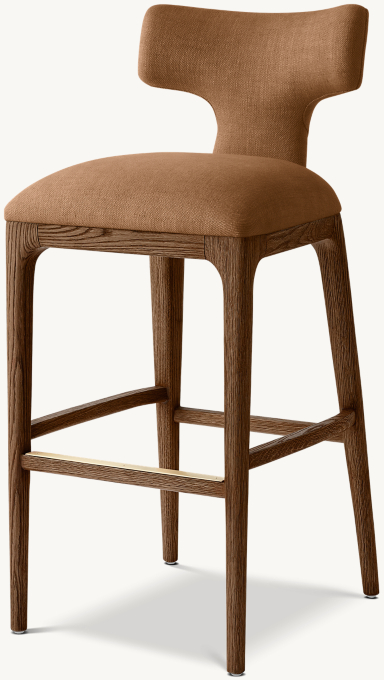 Ligné Upholstered Fabric Bar & Counter Stool