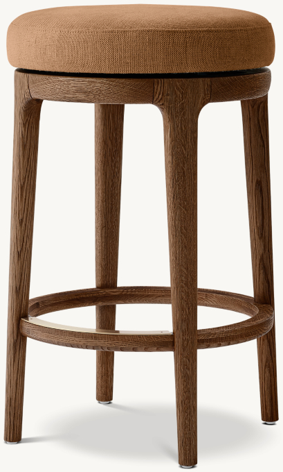Ligné Swivel Fabric Bar & Counter Stool