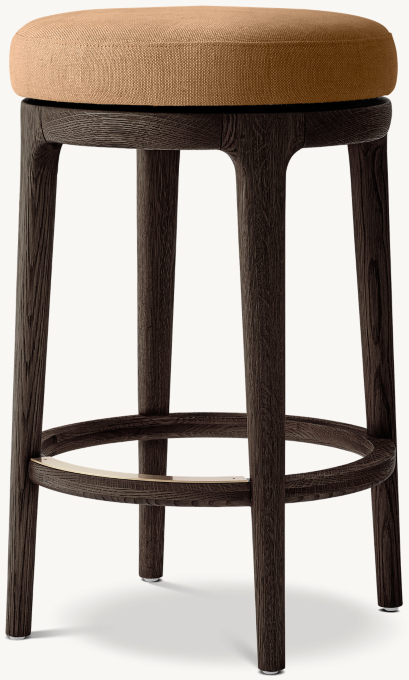Ligné Swivel Fabric Bar & Counter Stool