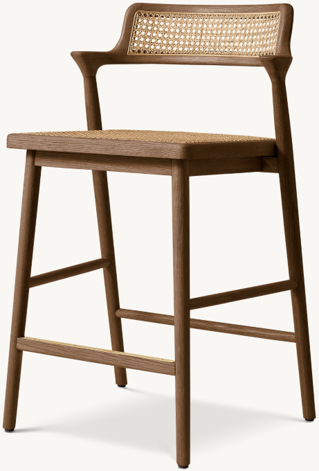 Oskar Cane Bar & Counter Stool