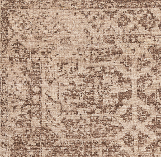 Overhead view of Jenya Wool Rug Swatch 