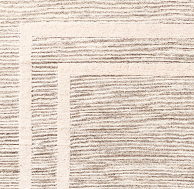 Overhead view of Parallel Border Rug Swatch 