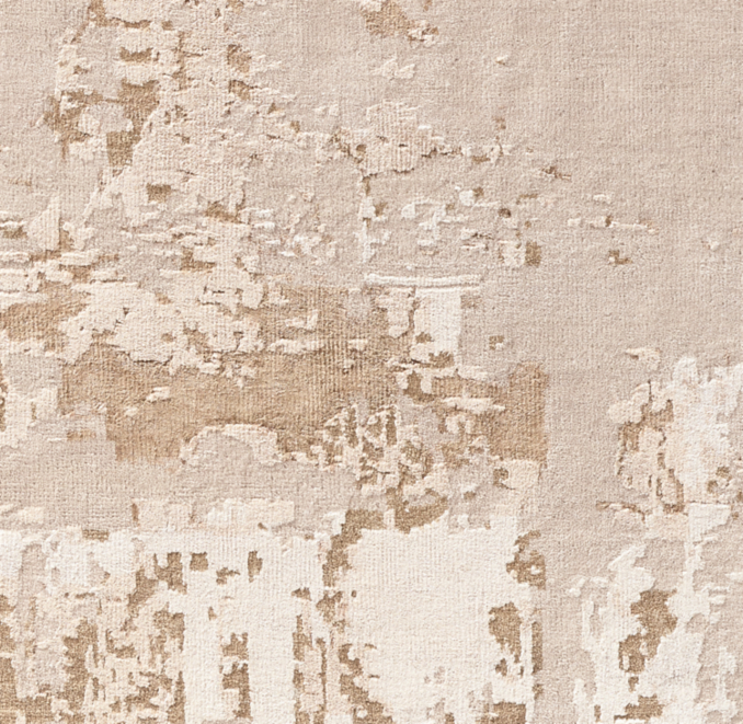 Overhead view of Raku Rug Swatch 