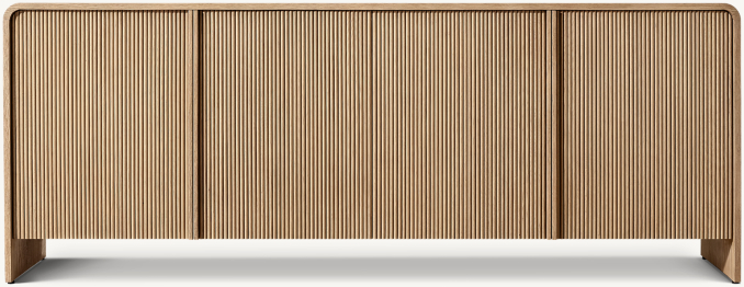 Front view of Alora 4-Door Sideboard 