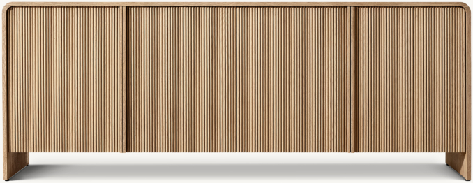 Front view of Alora 4-Door Sideboard 