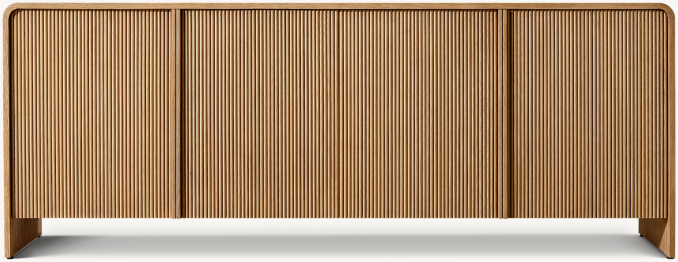 Front view of Alora 4-Door Sideboard 
