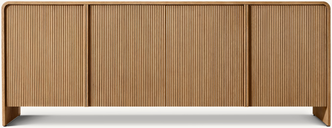 Front view of Alora 4-Door Sideboard 