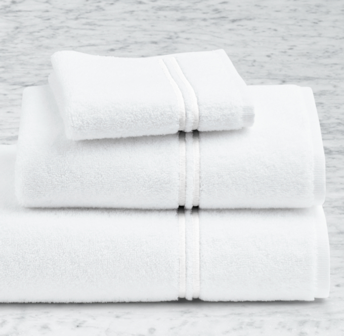 Hotel Satin Stitch Turkish Cotton Towel Set