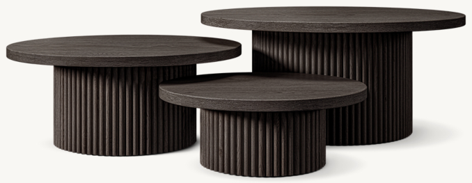 Front view of Mulholland Nesting Coffee Table