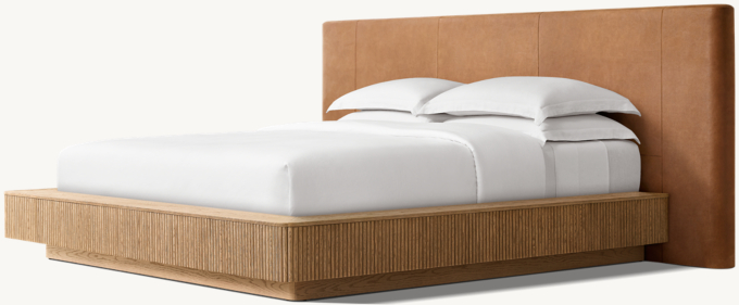 Mulholland Extended Leather Panel Bed