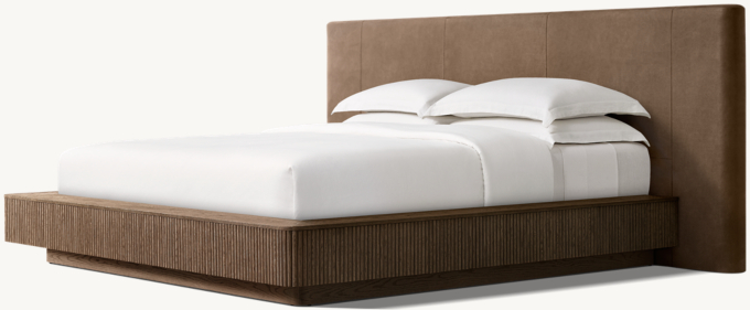 Mulholland Extended Leather Panel Bed