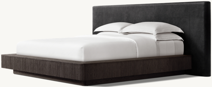 Mulholland Extended Leather Panel Bed