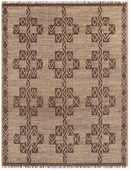 Antalya Jute & Leather Rug