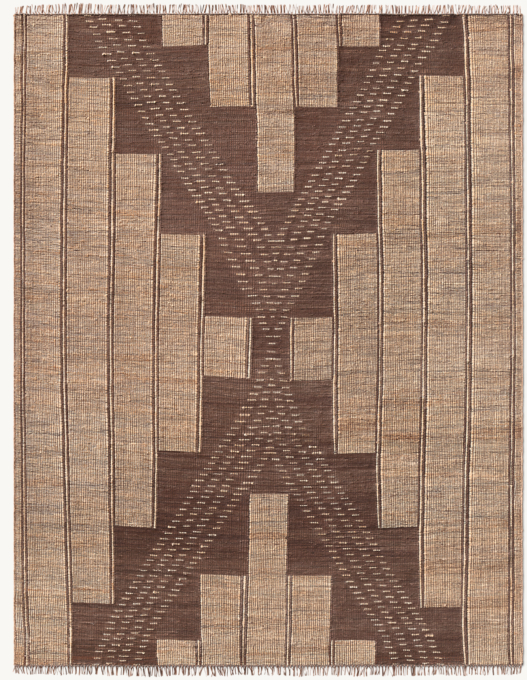Tariq Jute & Leather Rug