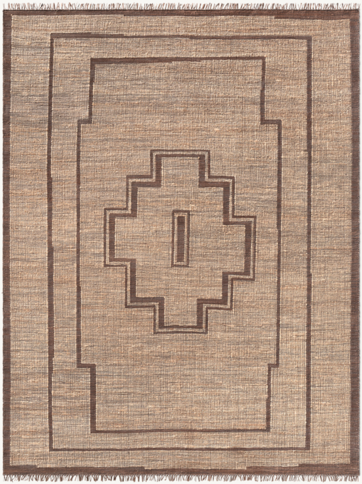 Aroha Jute & Leather Rug