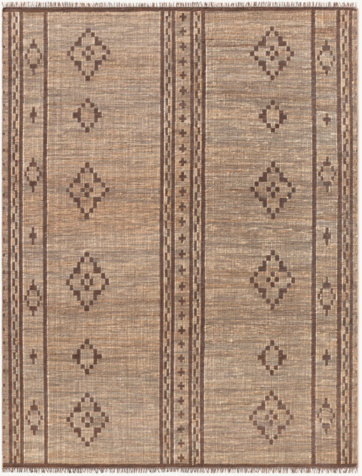 Rua Jute & Leather Rug