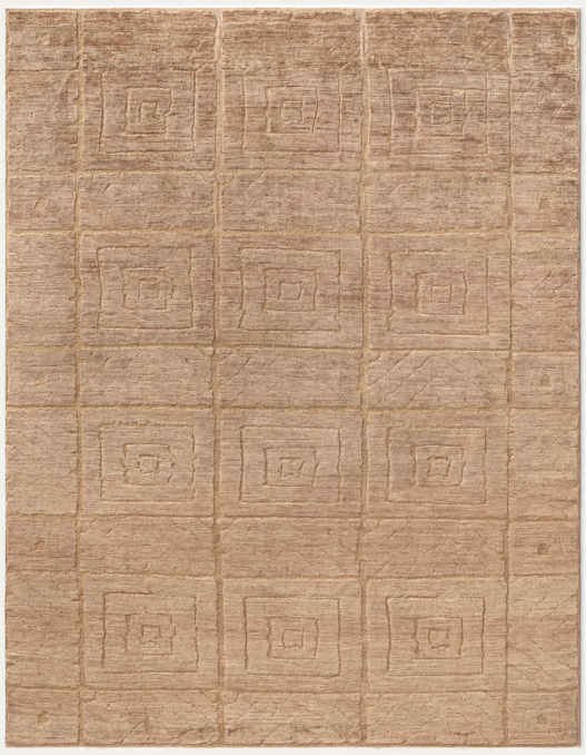 Overhead view of Belari Wool Rug - Made-To-Order - Round 