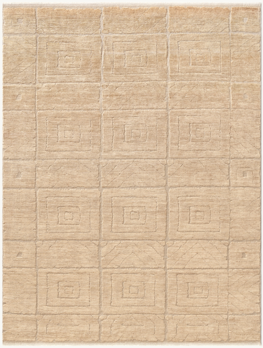Overhead view of Belari Wool Rug - Made-To-Order - Round 