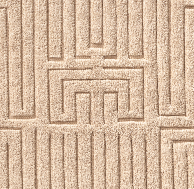 Overhead view of Maali Wool Rug Swatch 