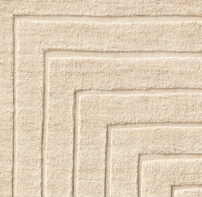 Overhead view of Raza Wool Rug Swatch 