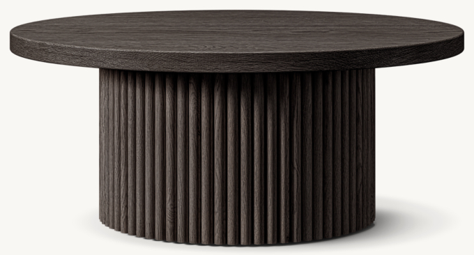 Medium table shown in Black Oak.