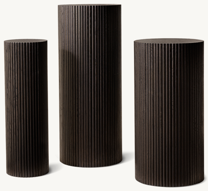 Reeded Oak Plinth Collection