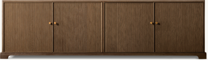 Genevieve Reeded 4-door Media Console