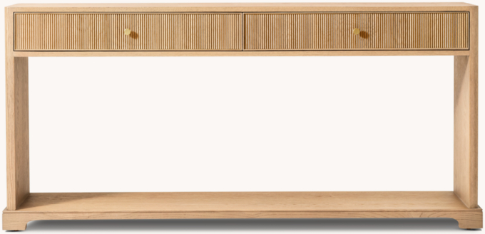 Genevieve Reeded Console Table With Drawers