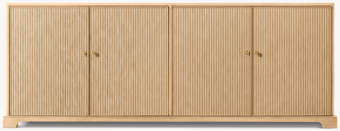 Genevieve Reeded 4-Door Sideboard