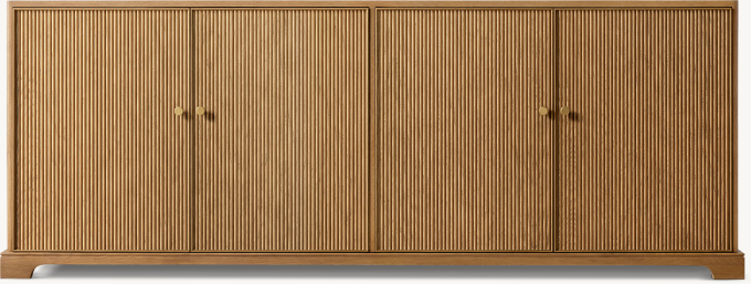 Genevieve Reeded 4-Door Sideboard