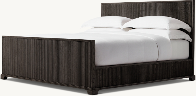 Genevieve Reeded Panel Bed with Footboard