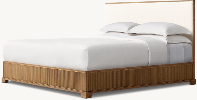 Genevieve Reeded Fabric Panel Bed
