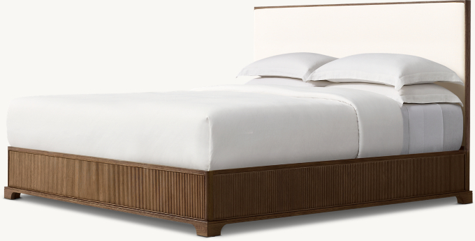 Genevieve Reeded Fabric Panel Bed