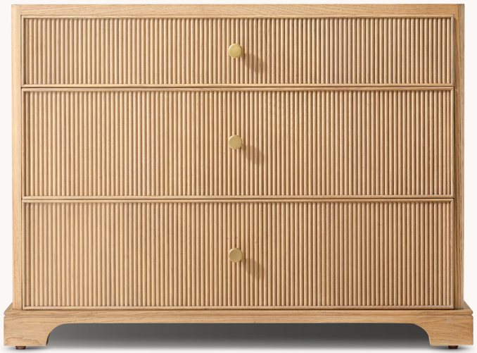 Genevieve Reeded Closed Nightstand | RH