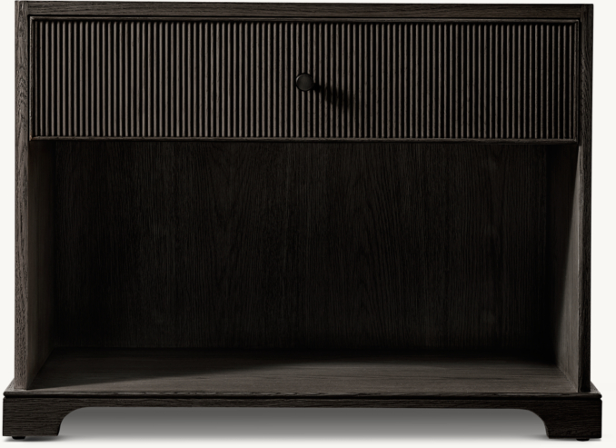 Genevieve Reeded Open Bedside Table | RH