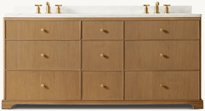 Genevieve Reeded Double Vanity