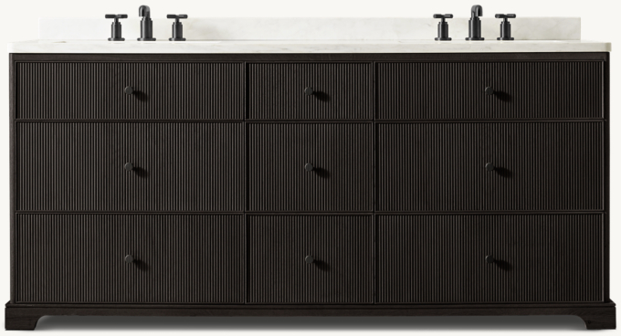 Genevieve Reeded Double Vanity