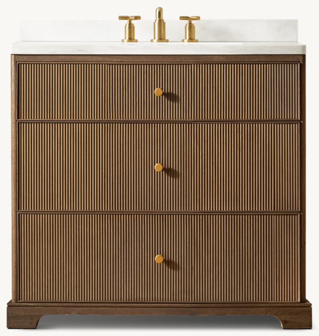 Genevieve Reeded Single Vanity