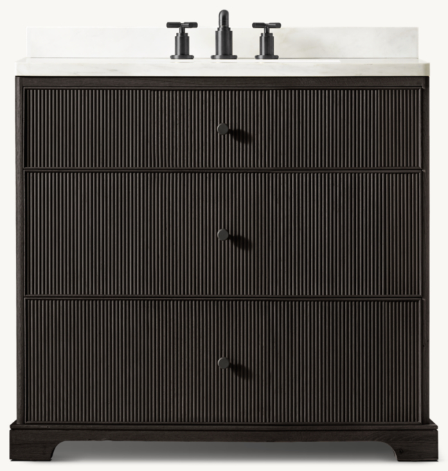 Genevieve Reeded Single Vanity