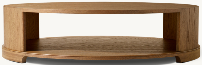 Front view of Genevieve Round Coffee Table 