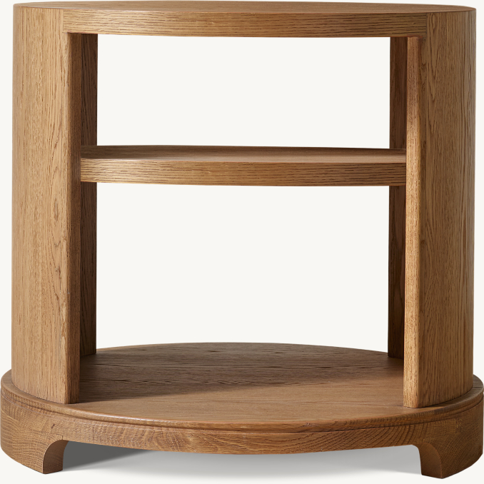 Front view of Genevieve Round Side Table 