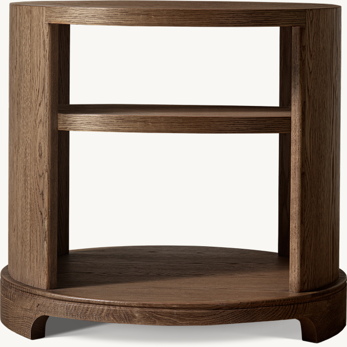 Front view of Genevieve Round Side Table 