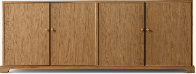 Front view of Genevieve 4-Door Sideboard 