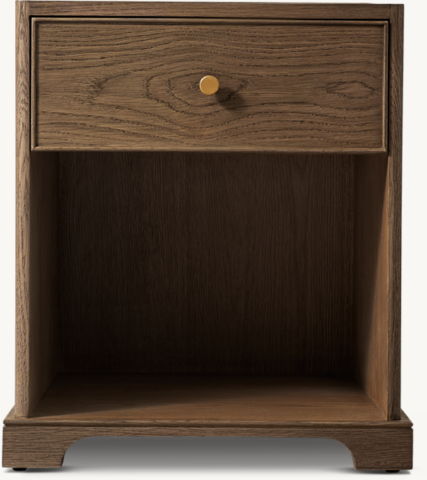 20" nightstand shown in Brown Oak.