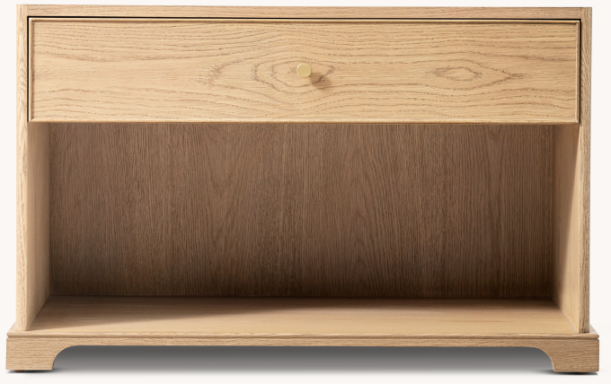 38&#34; nightstand shown in Light Oak.