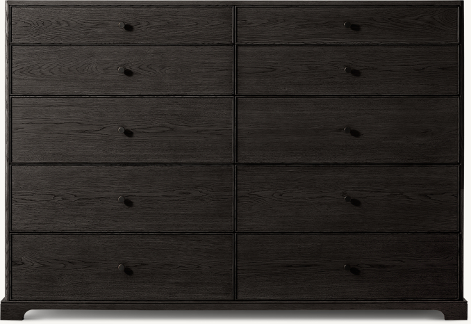 Front view of Genevieve 10-Drawer Dresser 