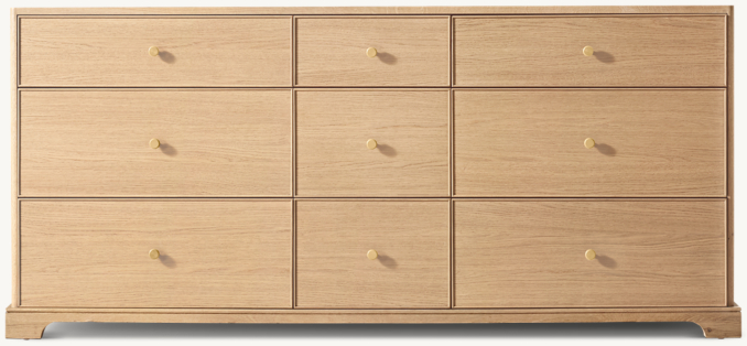 Front view of Genevieve Double Vanity Base 